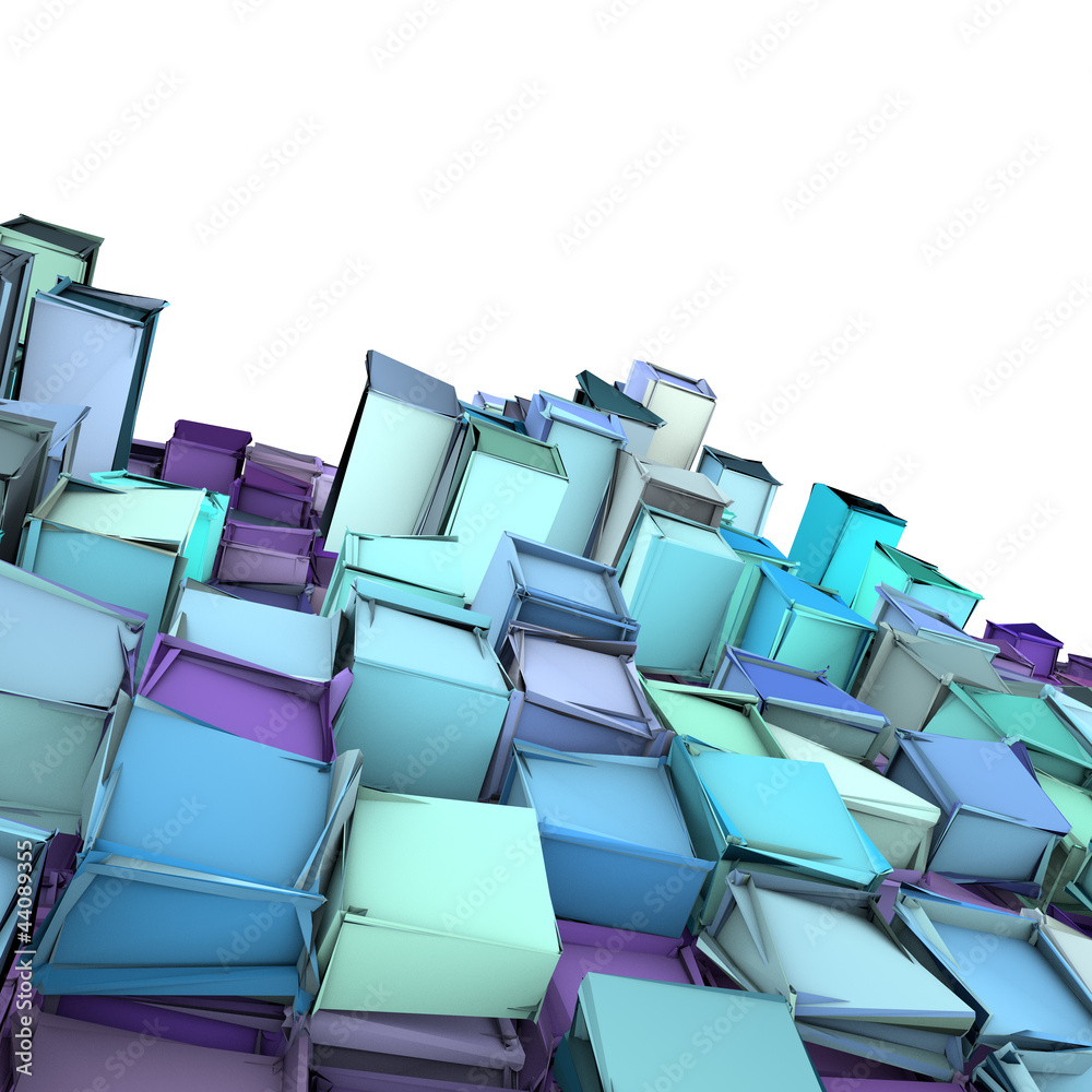 abstract 3d shape backdrop in blue purple abstract 3d shape backdrop in blue purple