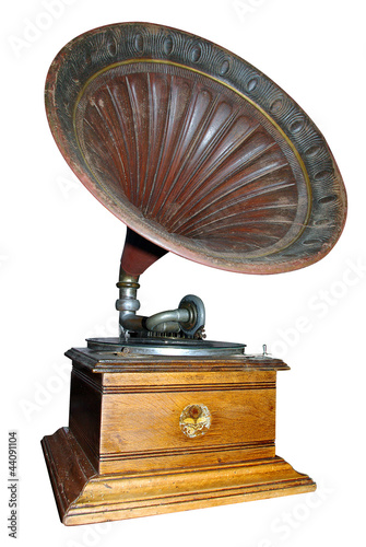 antique gramophone player