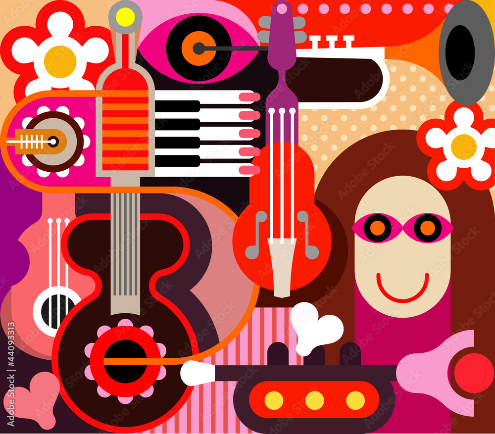 Obraz premium Abstract Music Art