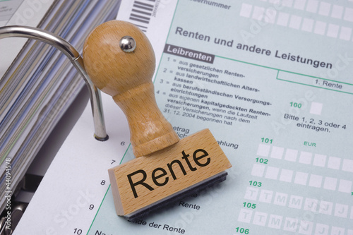 Rente Rentenbescheid photo