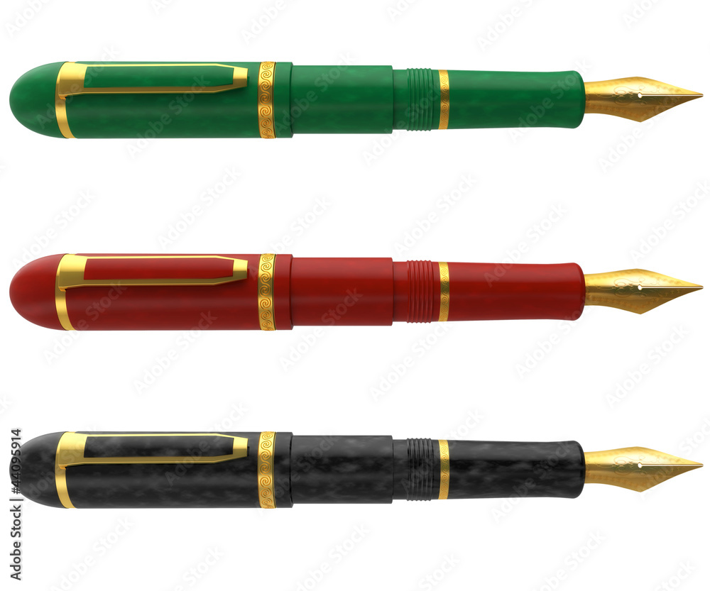 Fototapeta premium Gift gold pen