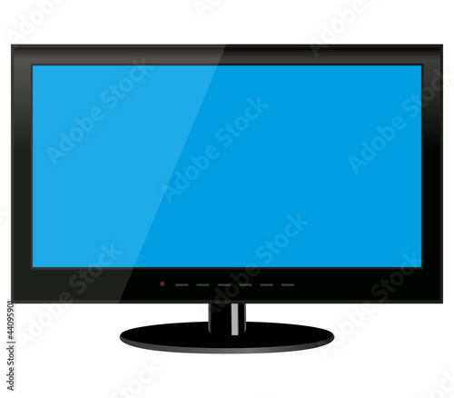TV on a white background