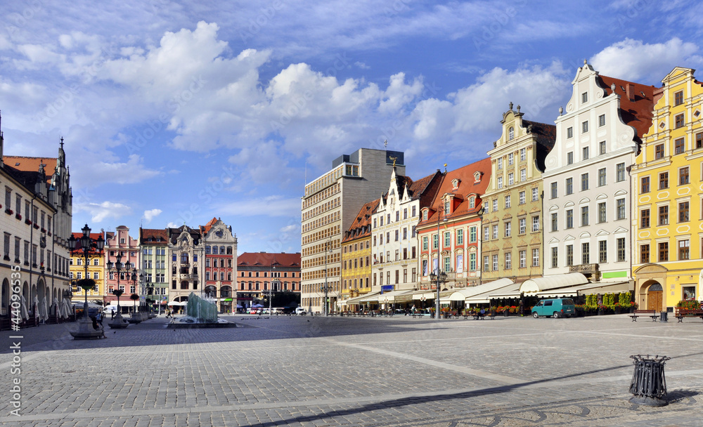 Naklejka premium Rynek (Market Square) in Wroclaw, Poland