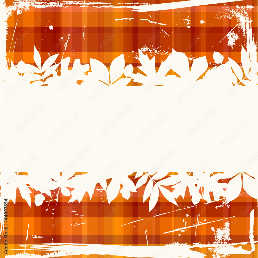 Retro Autumn Background Check Pattern Warm Colors