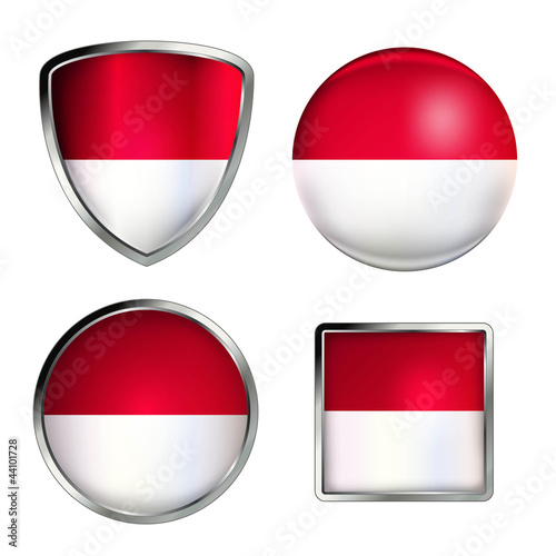 polen flag icon set