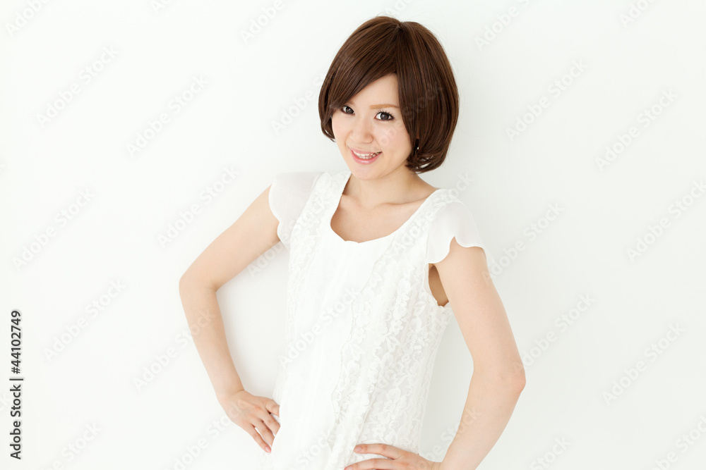 Beautiful young woman relaxing in the room. Portrait of asian. Beautiful young woman relaxing in the room. Portrait of asian.