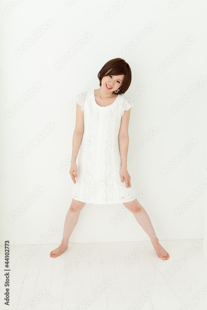 Beautiful young woman relaxing in the room. Portrait of asian. Beautiful young woman relaxing in the room. Portrait of asian.