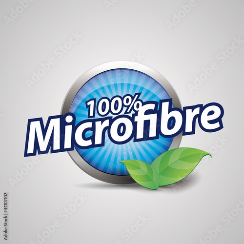 Microfibre button blue