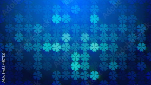 Trebol blue background.