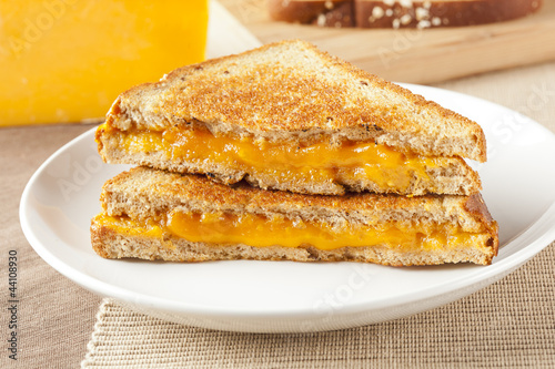 Traditional Homemade Grilled Cheese Sandwich
