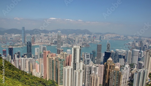 vue sur hong kong depuis le pic victoria