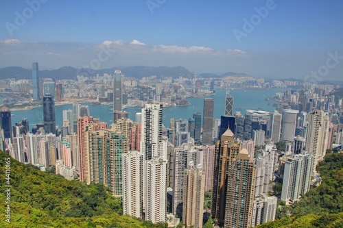 vue sur hong kong depuis le pic victoria