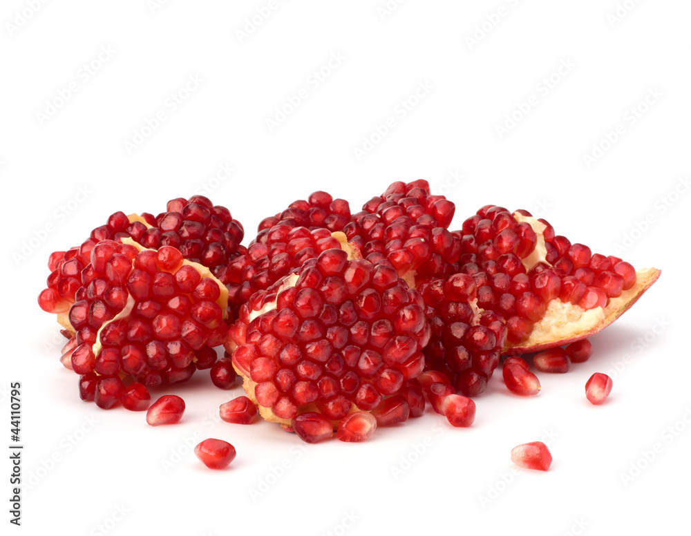 Ripe pomegranate piece Ripe pomegranate piece
