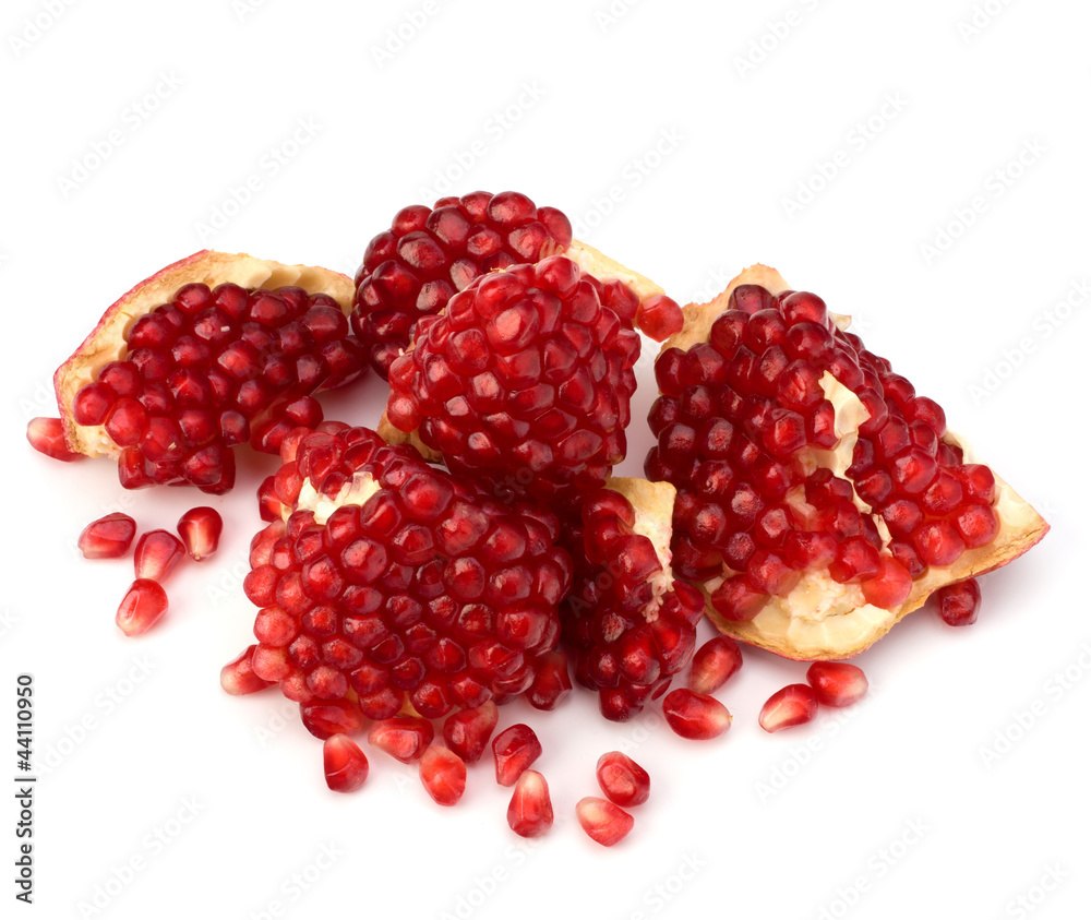 Ripe pomegranate piece Ripe pomegranate piece