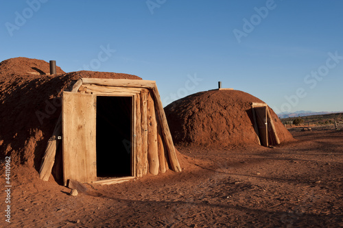 Native American huts in Arizona.