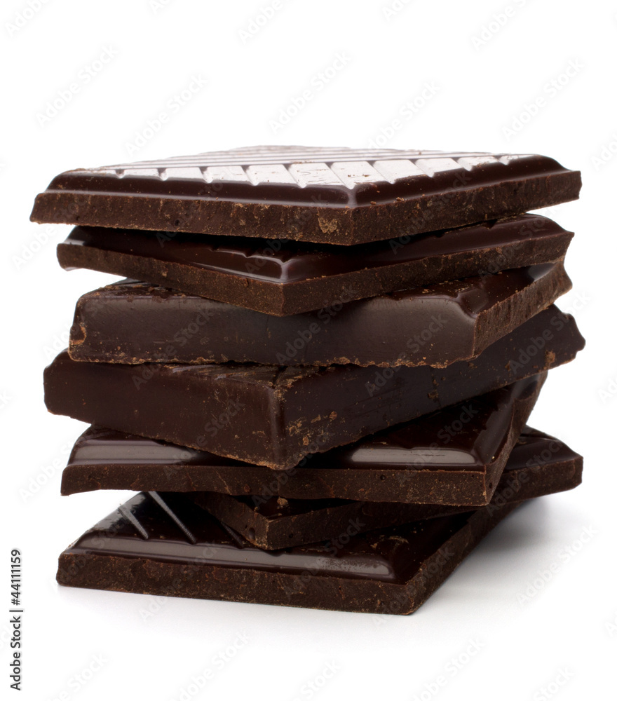 Chocolate bars stack Chocolate bars stack