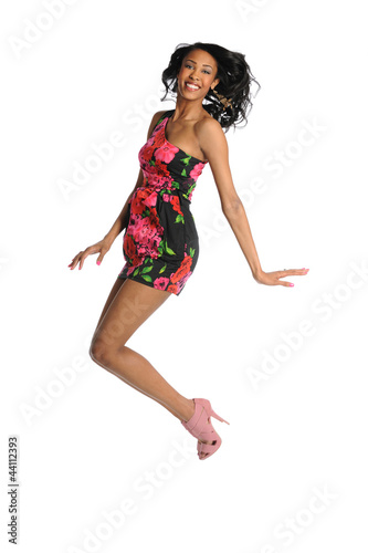 Young WOman Jumping