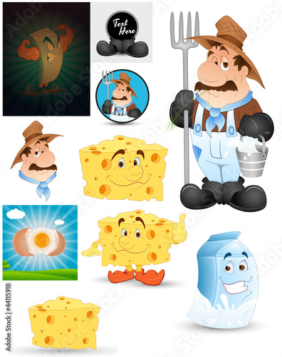 Dairy Products Vectors
