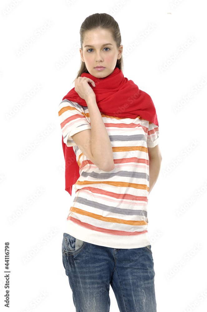 Portrait of a young beautiful woman Portrait of a young beautiful woman
