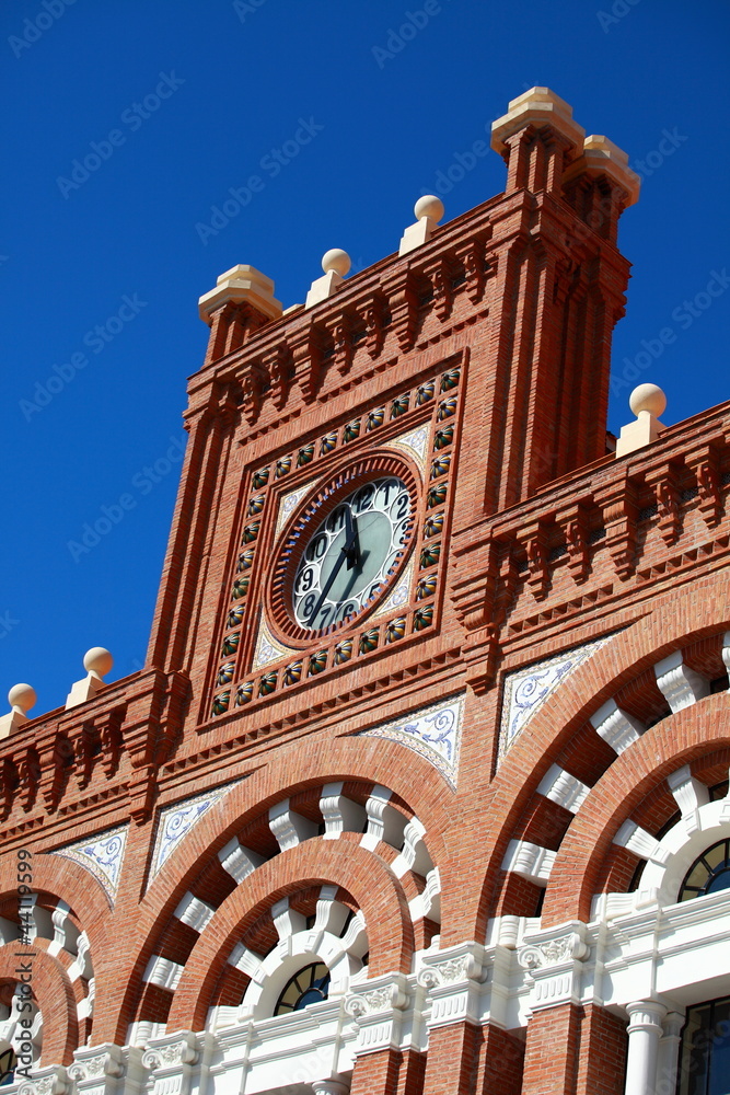 Detail of Roof on train station in Aranjuez, Spain