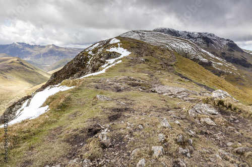 Causey Pike overlooking Scar Crags photo