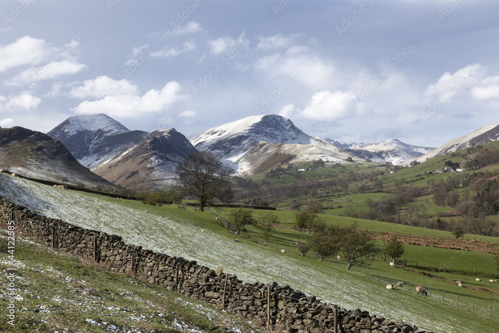Fototapeta premium Views of Causey Pike, Sale Fell, Grizedale Pike