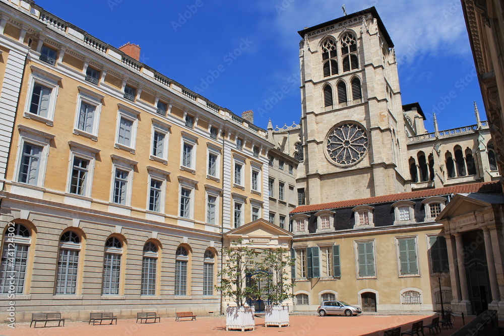 Fototapeta premium Jardin public à Saint Jean à Lyon