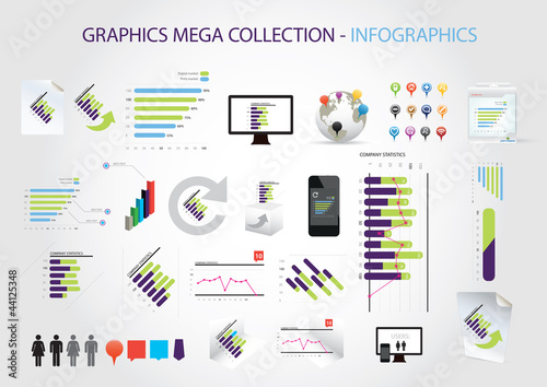 Graphics mega collection - infographics