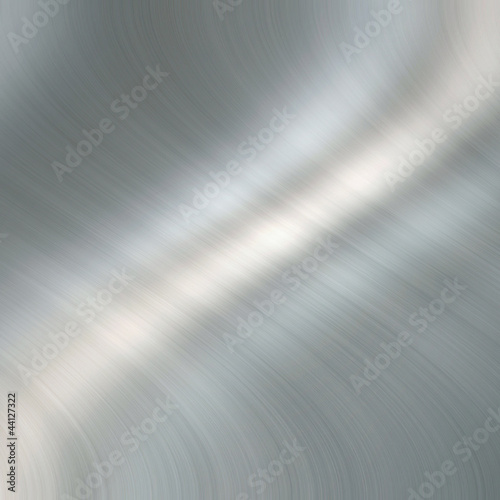 Brushed metal plate