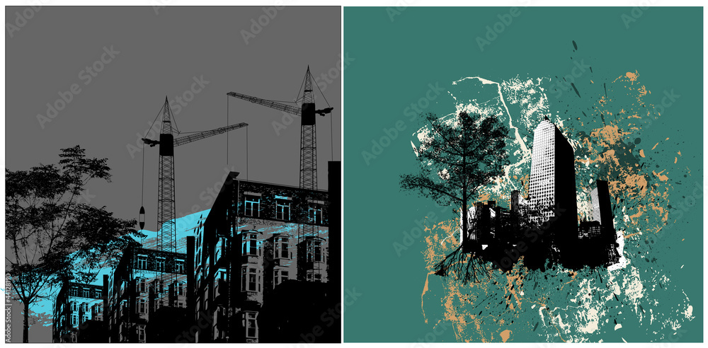 Obraz premium Urban Backgrounds Vectors