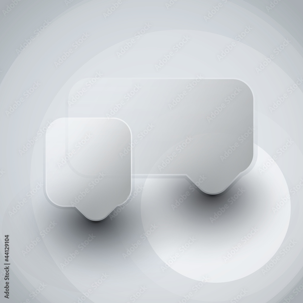 Glass Speech Bubbles Glass Speech Bubbles