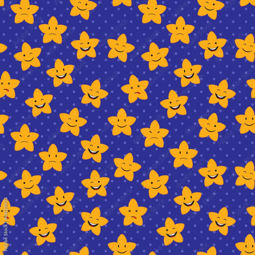 Cartoon Stars Seamless Pattern Cartoon Stars Seamless Pattern
