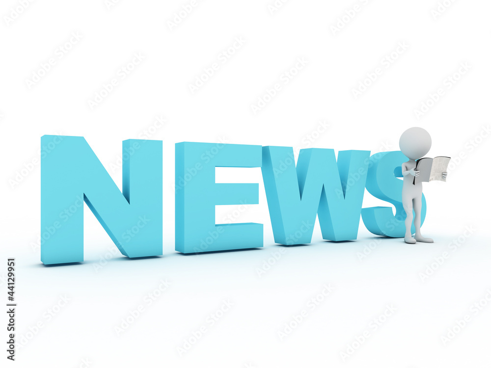 Person read newspaper Person read newspaper