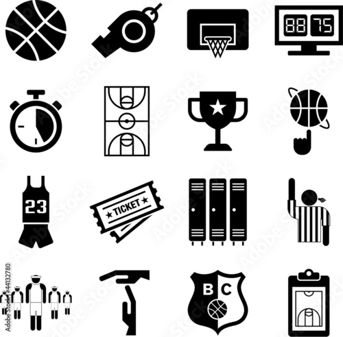 Basketball icons
