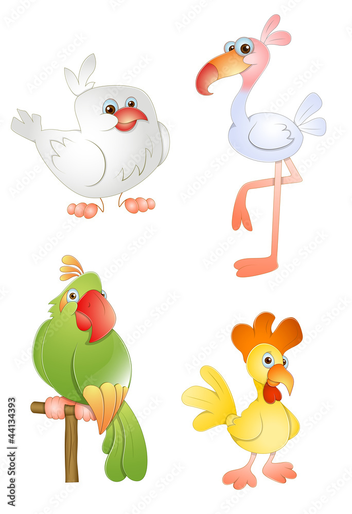 Cartoon Vector Birds Cartoon Vector Birds