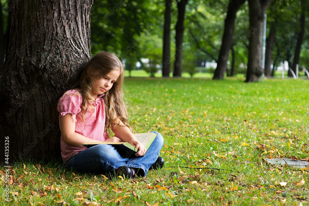 Girl in a park. Girl in a park.