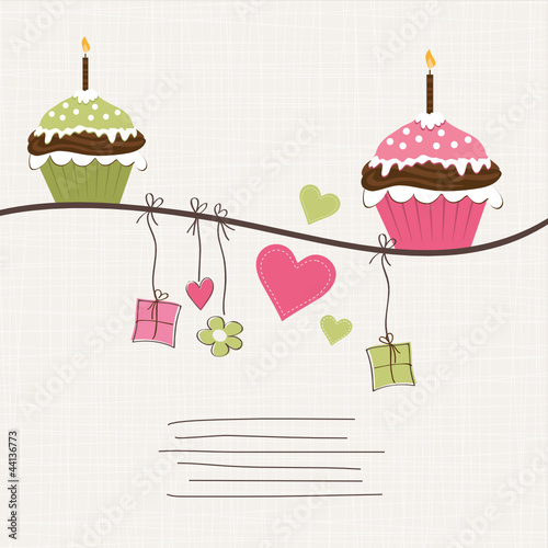 Cupcakes, Geschenke und Herzen