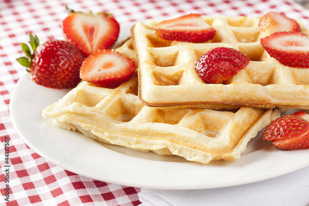 Fresh Homemade Belgium Waffles Fresh Homemade Belgium Waffles