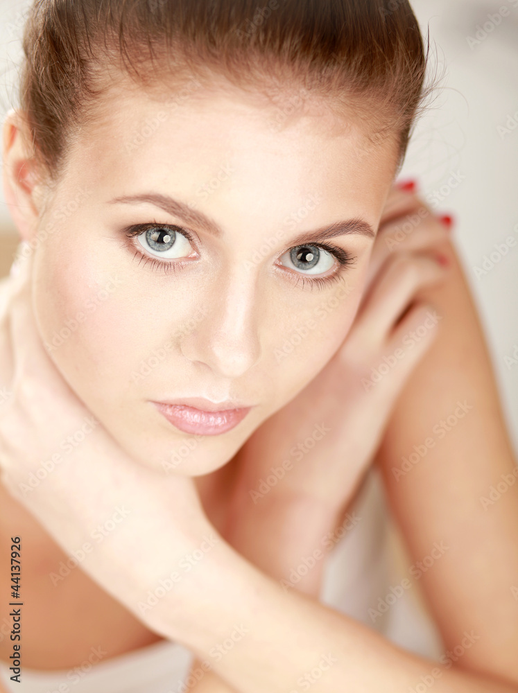 Portrait of the young beautiful girl Portrait of the young beautiful girl