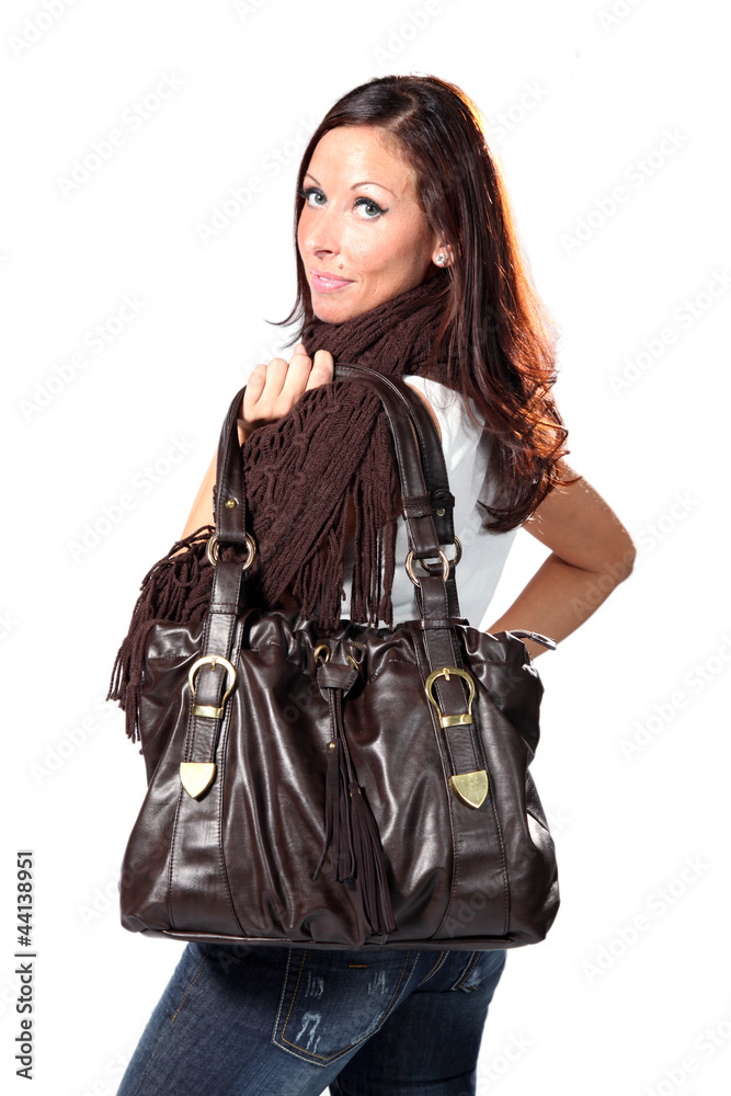 Beautiful Young Woman - With Expensive Bag Beautiful Young Woman - With Expensive Bag