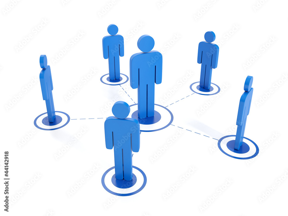 3d illustration: Social relationships. Teamwork 3d illustration: Social relationships. Teamwork