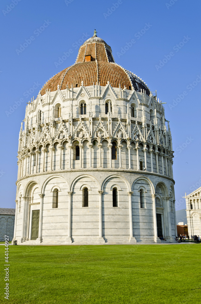 Baptistry in Piazza dei Miracoli in Pisa - Italy