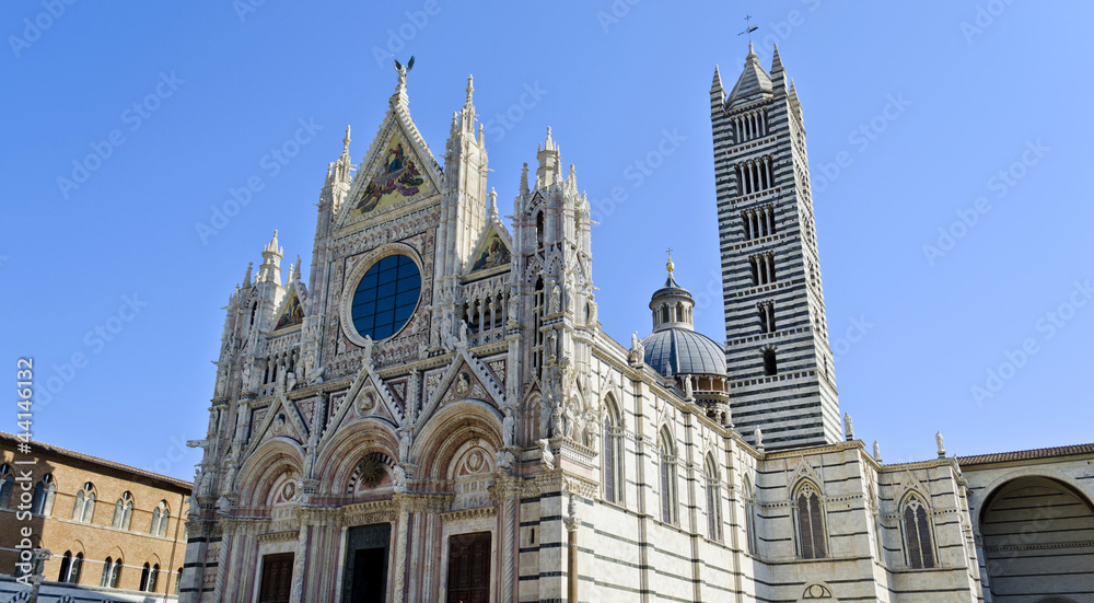 The medieval cathedral of Santa Maria Assunta in Siena