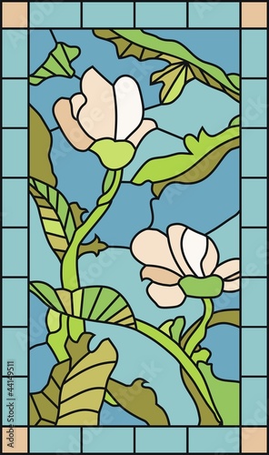 Floral Stained Glass