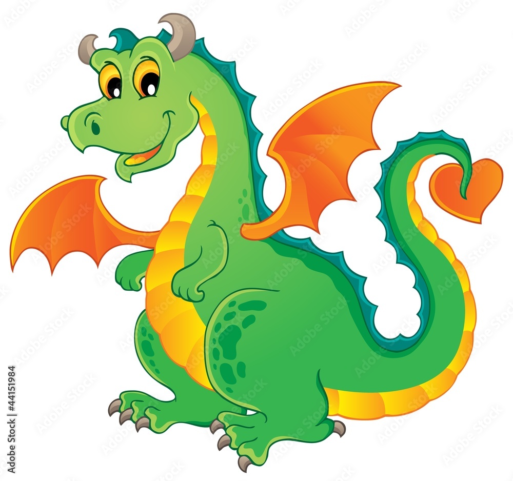 Fototapeta premium Dragon theme image 1