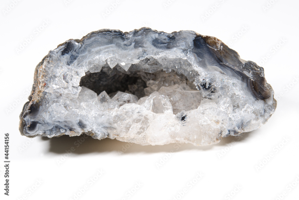 Fototapeta premium Glücksgeode Querschnitt durchleuchtet