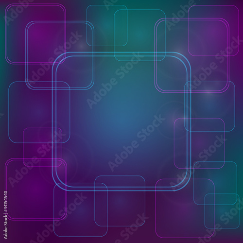 Purple Blur Background with Square Decoration
