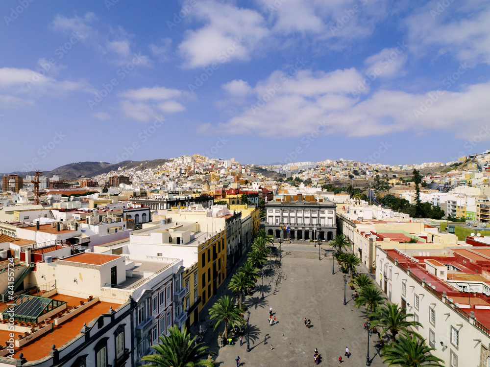 Las Palmas, view from cathedral tower, Gran Canaria
