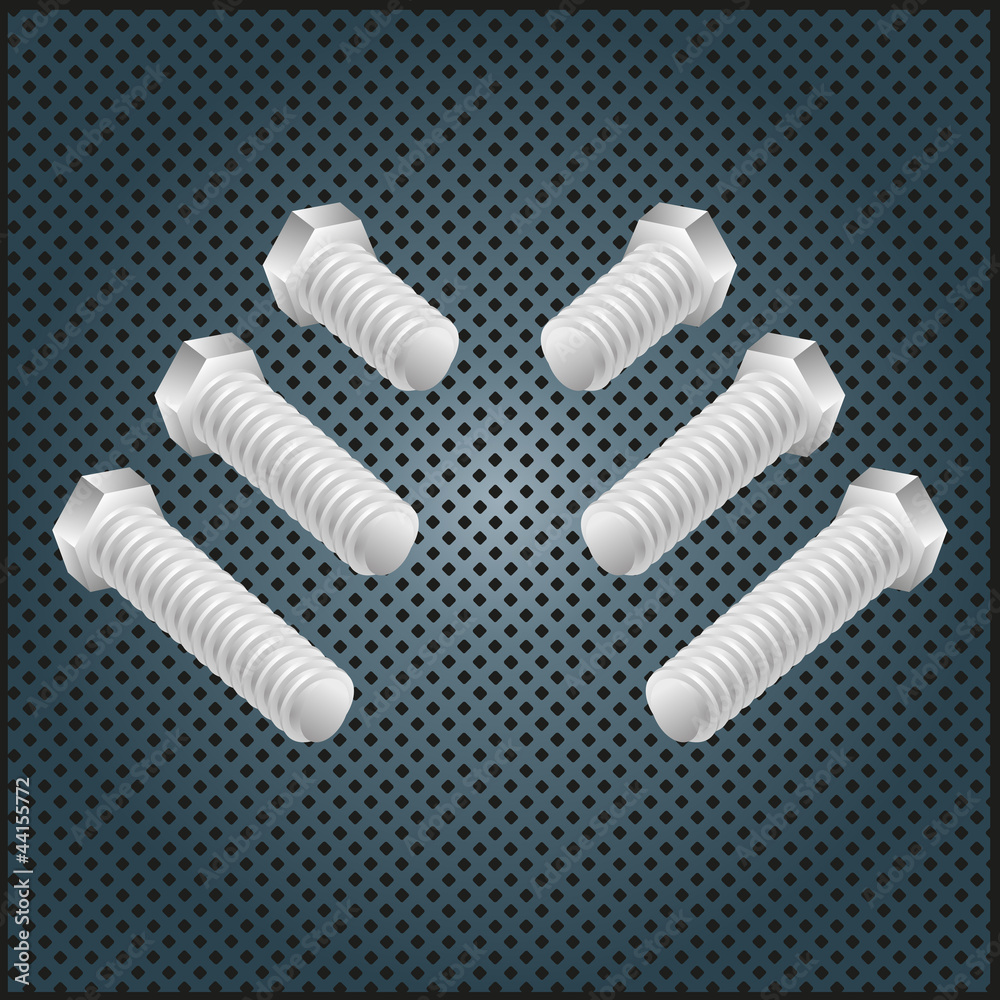 Fototapeta premium Schrauben, isolated screws