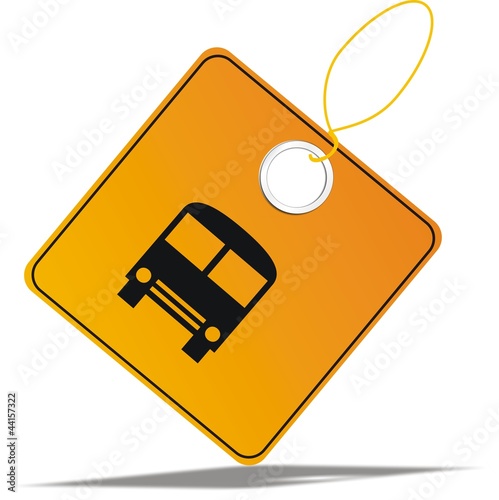 étiquette bus